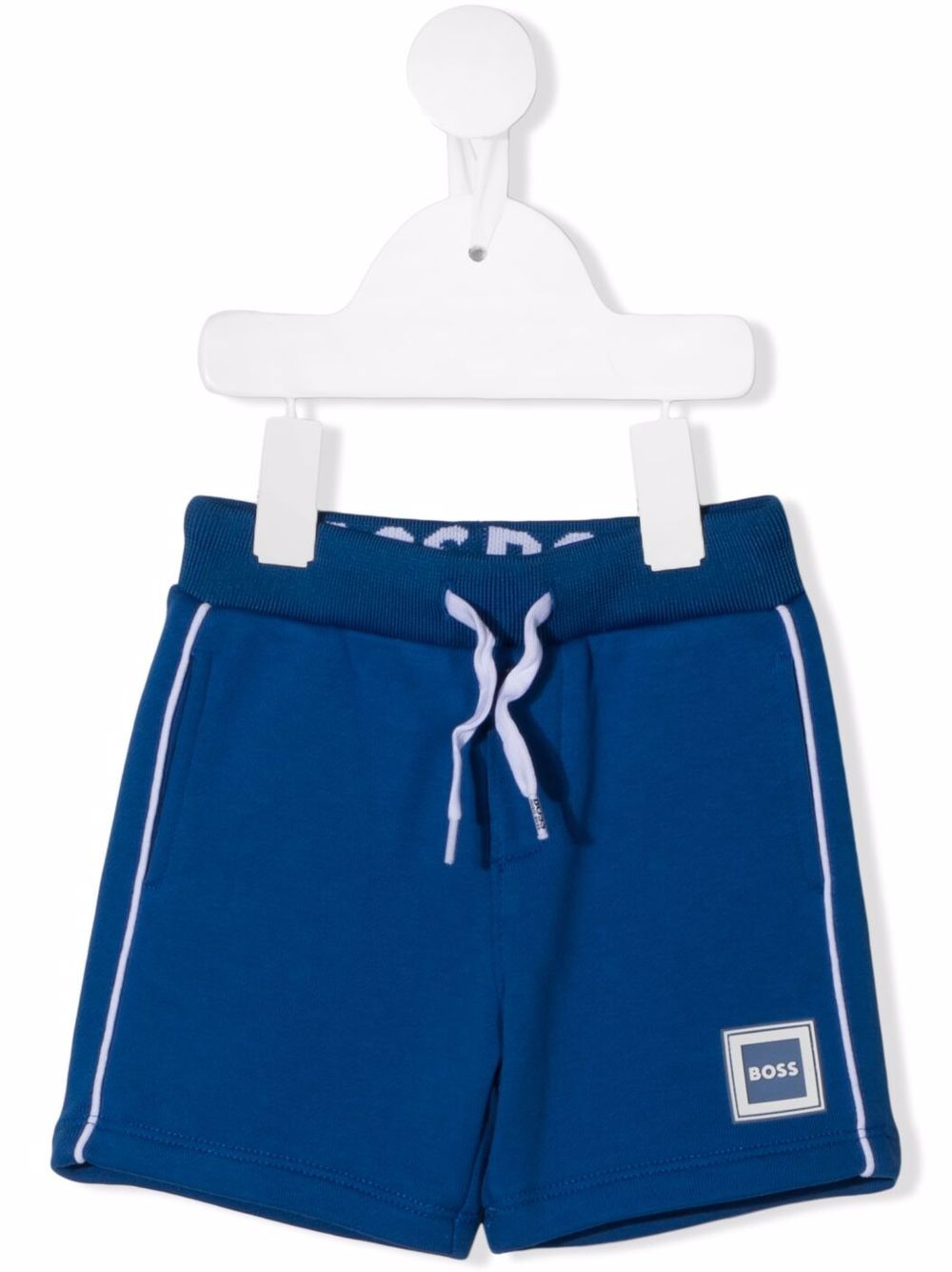 Logo-patch track shorts - Blue