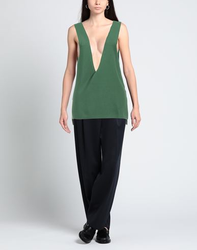 La Fileria Woman Top Green Size 10 Cotton