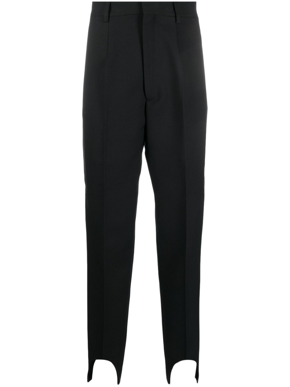 Tapered stirrup trousers - Black
