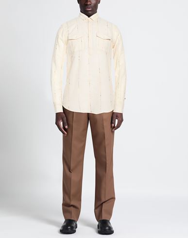 Man Shirt Ivory Size 15 Cotton, Polyamide