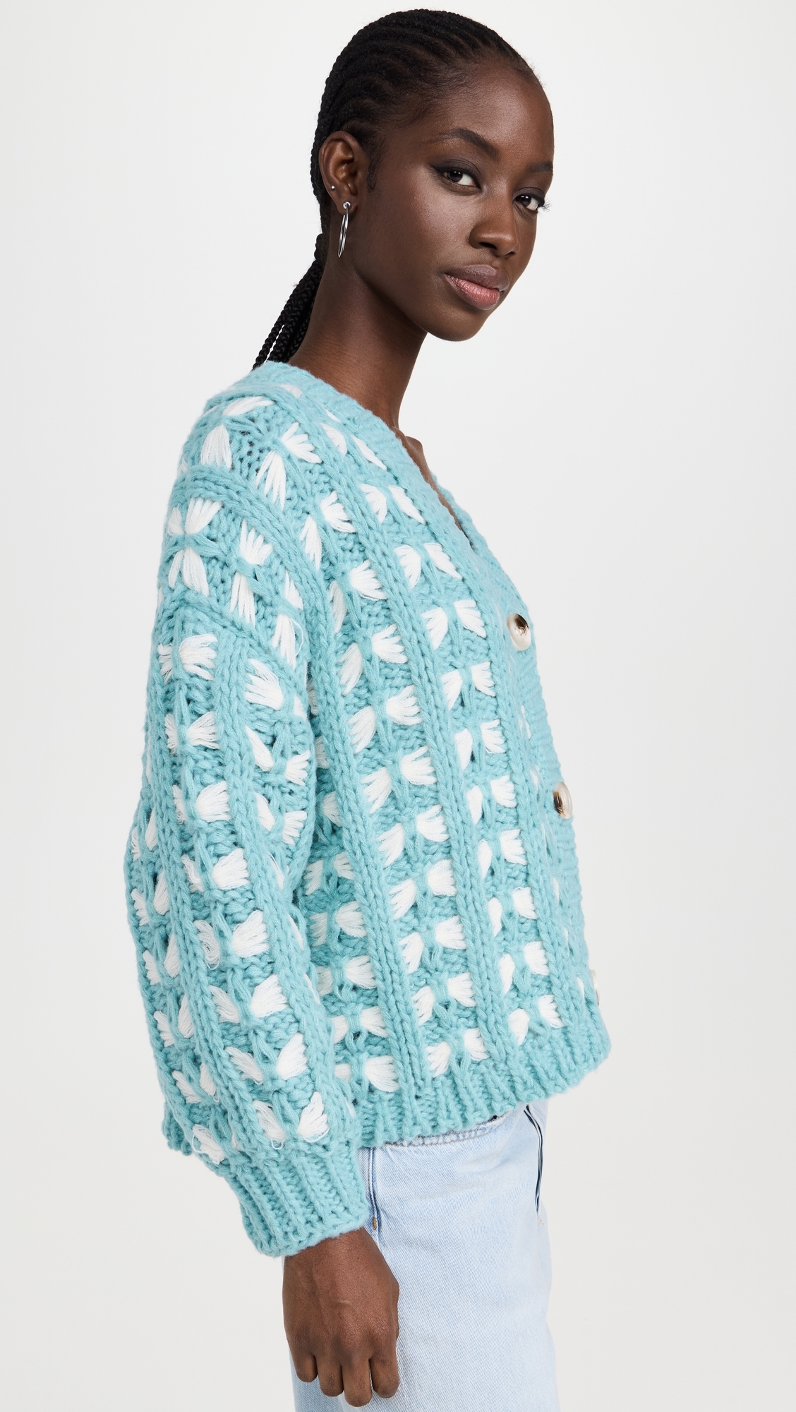 Hannah Cardigan Turquoise M