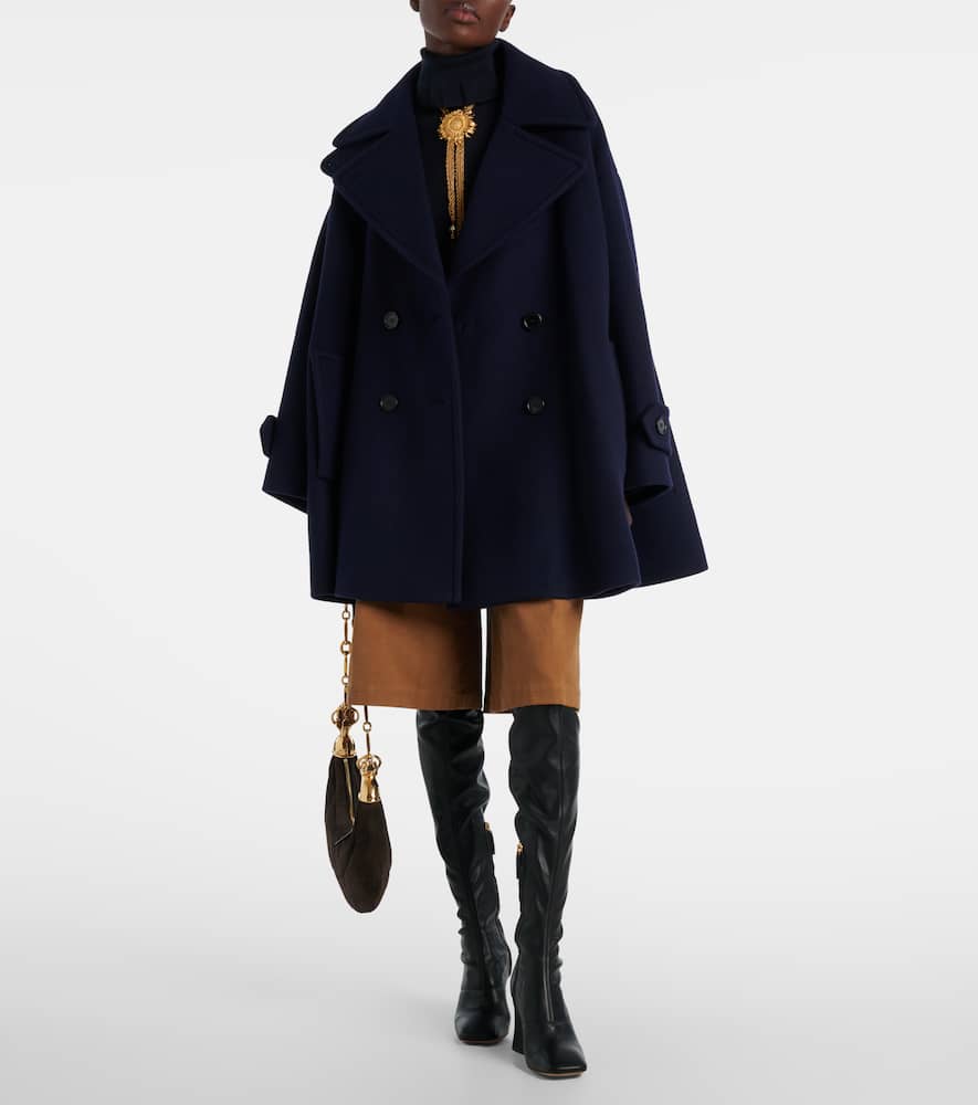 Chloé Ribbed-knit cotton and wool turtleneck sweater