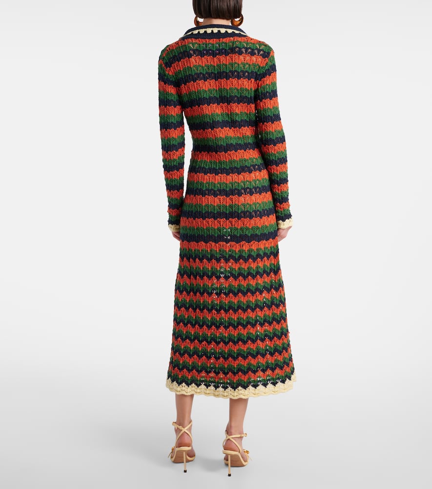 Perry crochet cotton polo dress
