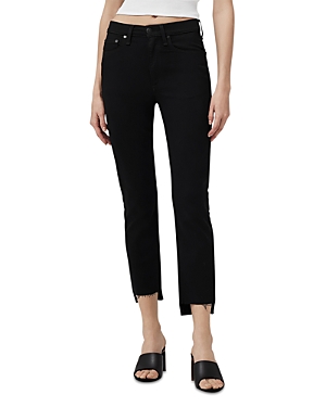 Wren high-waisted skinny jeans - Black