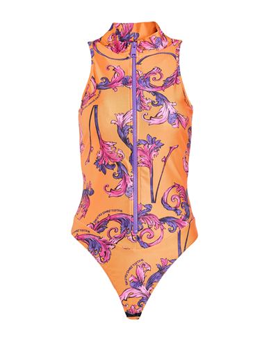 Woman Bodysuit Orange Size 4 Polyamide, Elastane