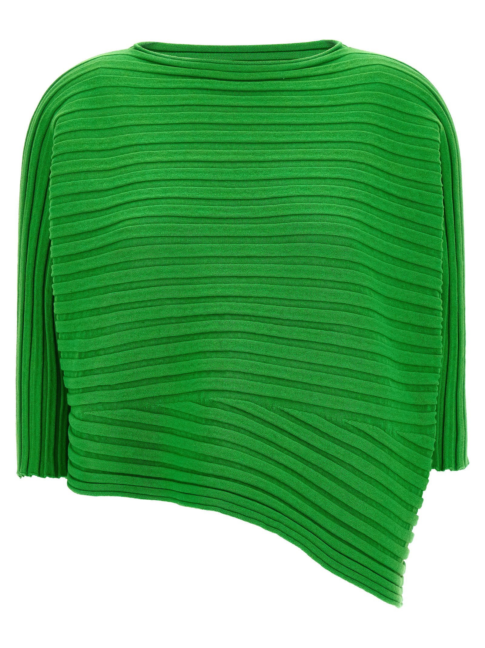 Cotton Cashmere Knit Sweater — Green