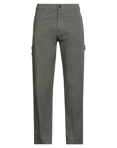 Man Pants Military green Size 30 Cotton, Elastane