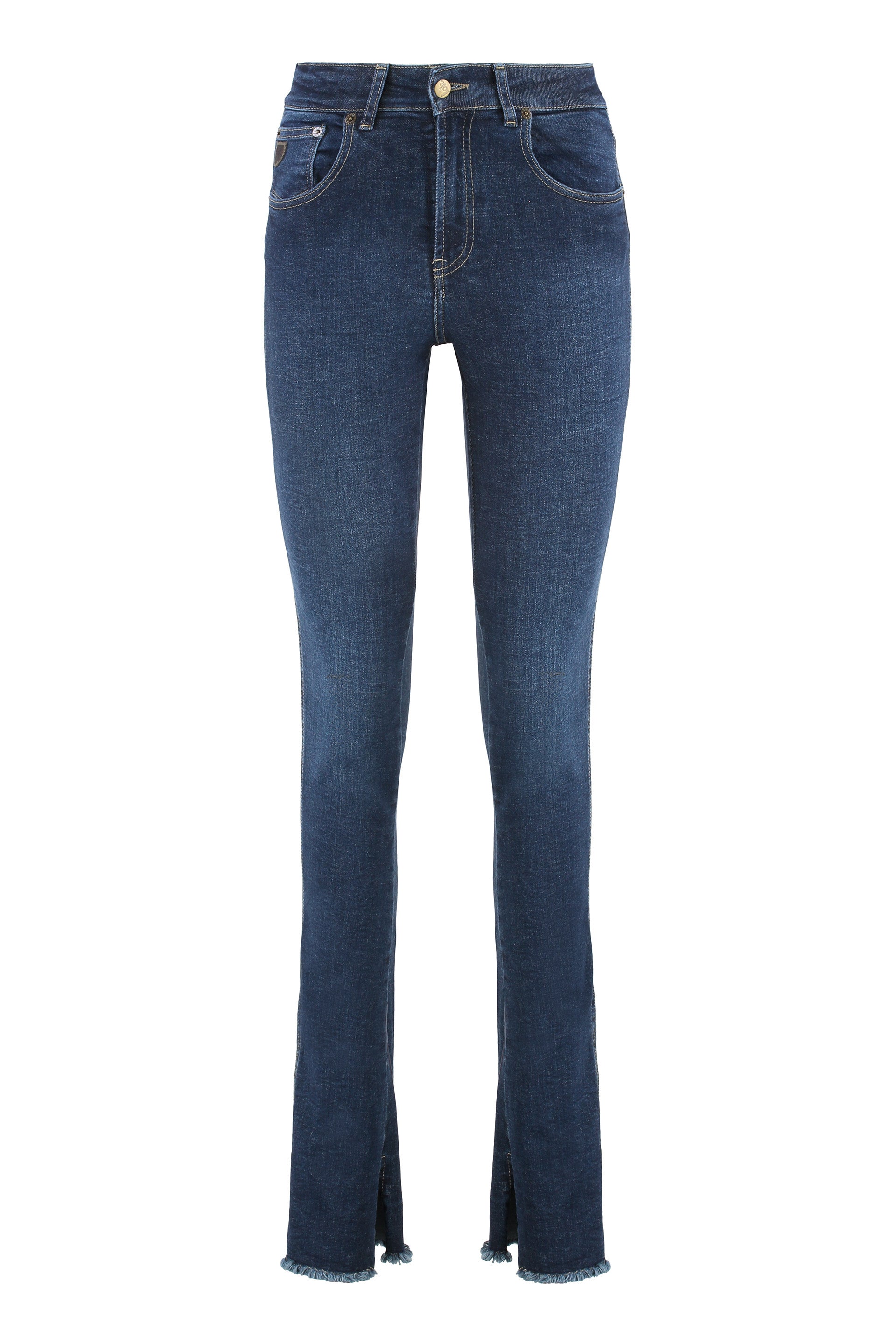Triana Mid-Rise Flared Denim Jeans with 5 Pockets