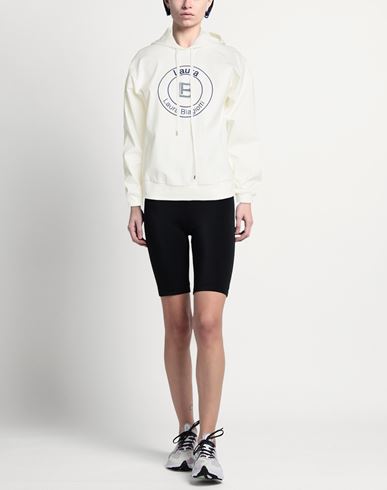 Woman Sweatshirt Cream Size M Cotton, Polyamide, Elastane