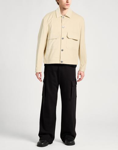 Man Jacket Ivory Size L Cotton
