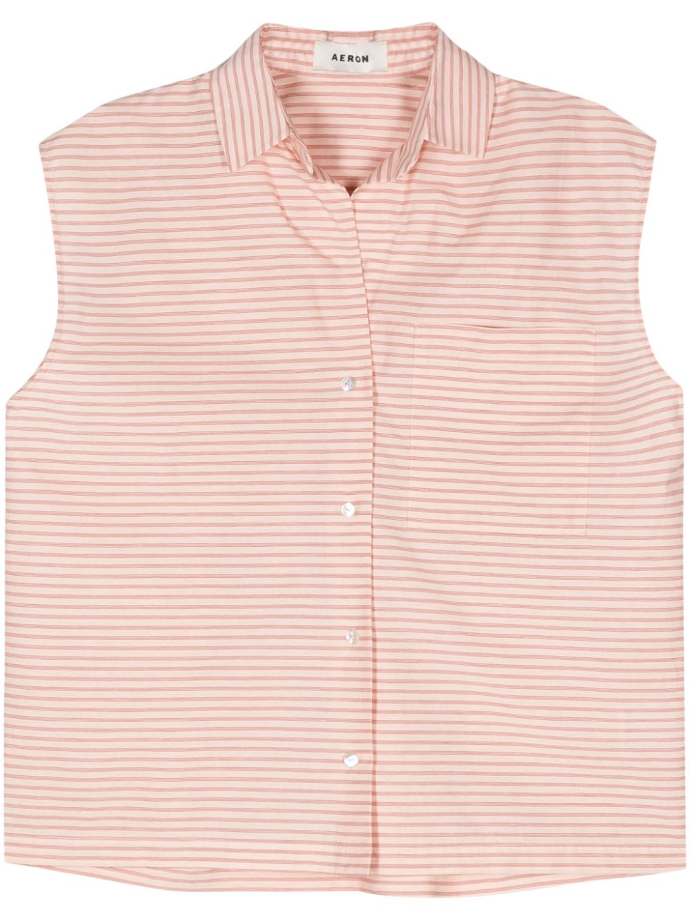 Island sleeveless striped shirt - Pink