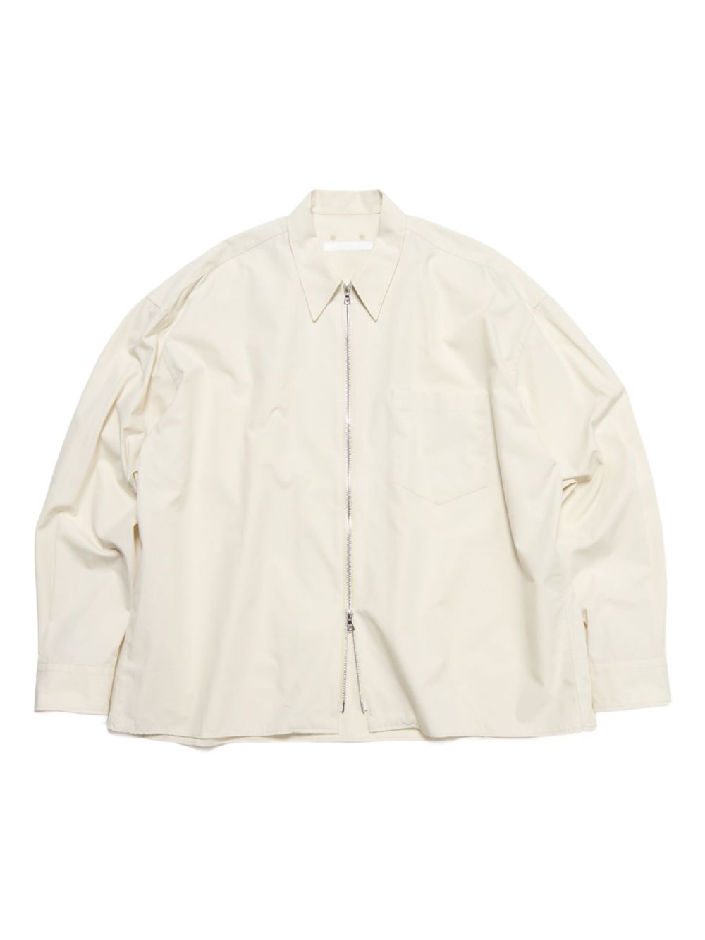 Zip-front overshirt