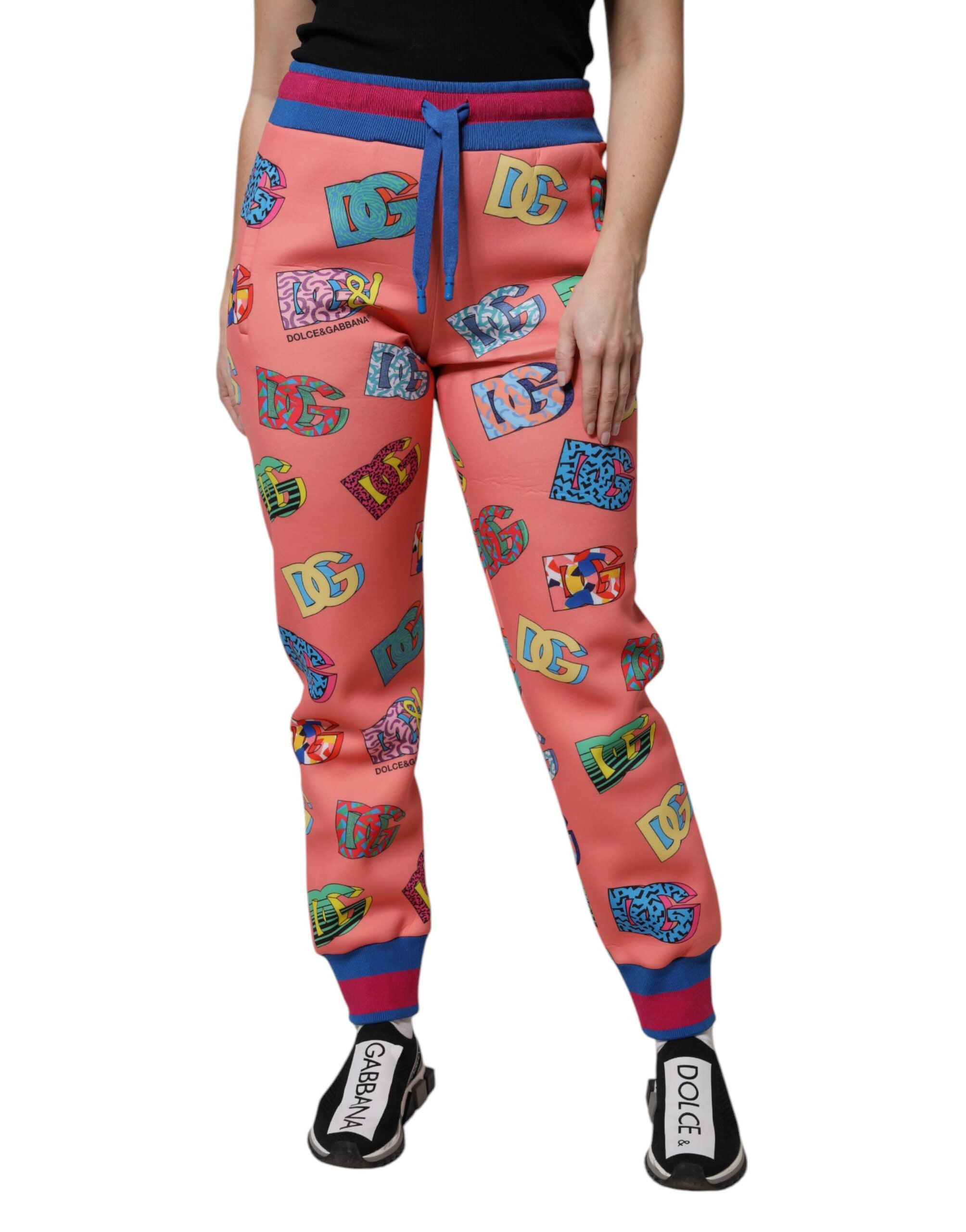 Logo-Print Joggers — Pink