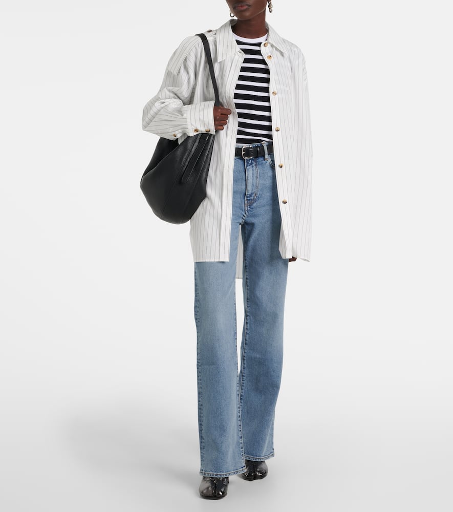 Arrow high-rise flared jeans