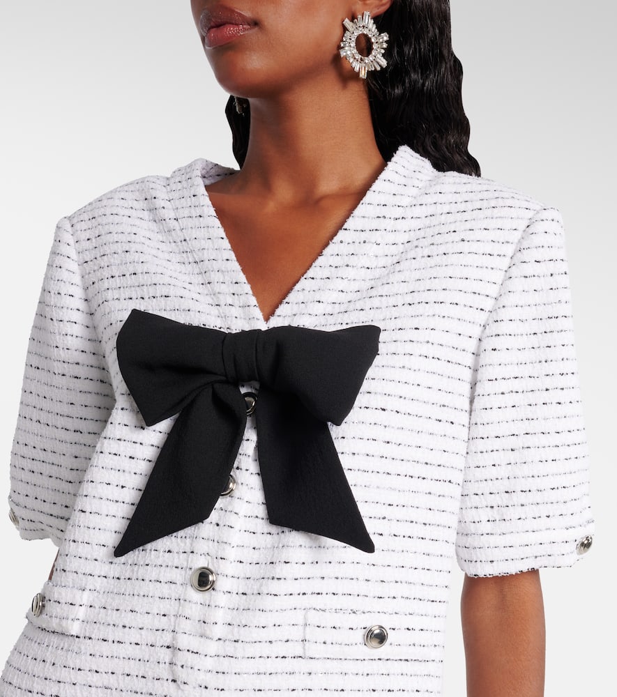Sequined tweed minidress
