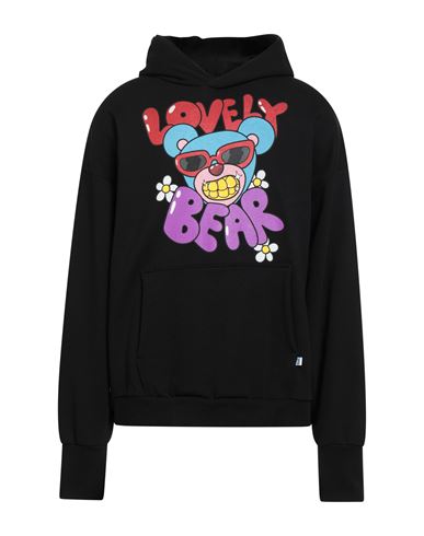 Man Sweatshirt Black Size S Cotton