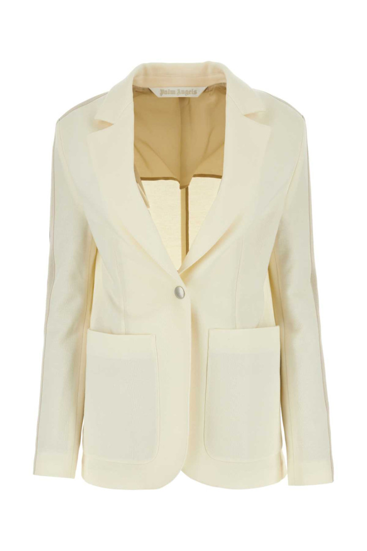 Single-breasted blazer - Neutrals