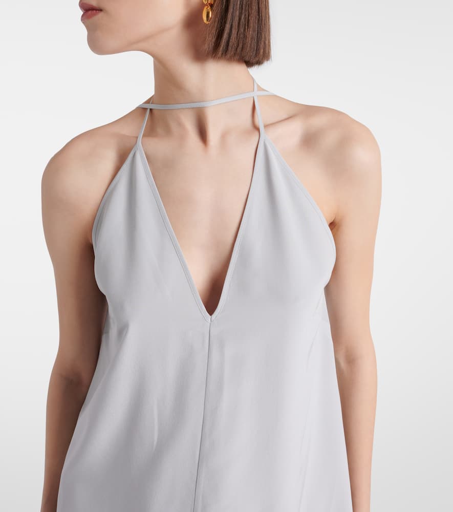 Toteme Halterneck silk crêpe de chine maxi dress