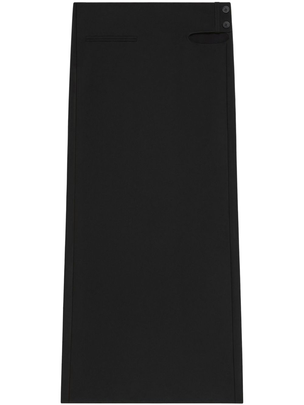 Cut-out detail maxi skirt - Black