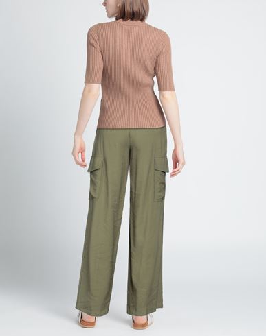 Woman Pants Military green Size 4 Viscose, Polyester