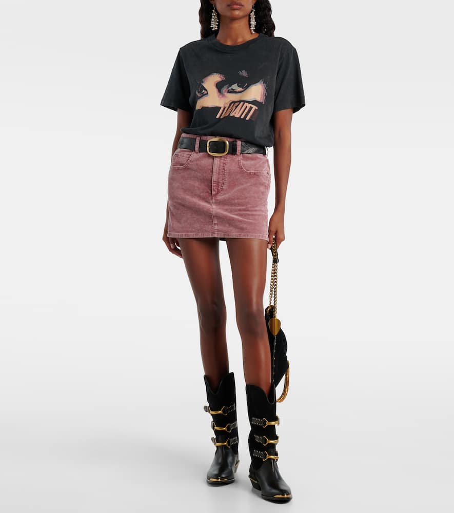 Olinda cotton corduroy miniskirt