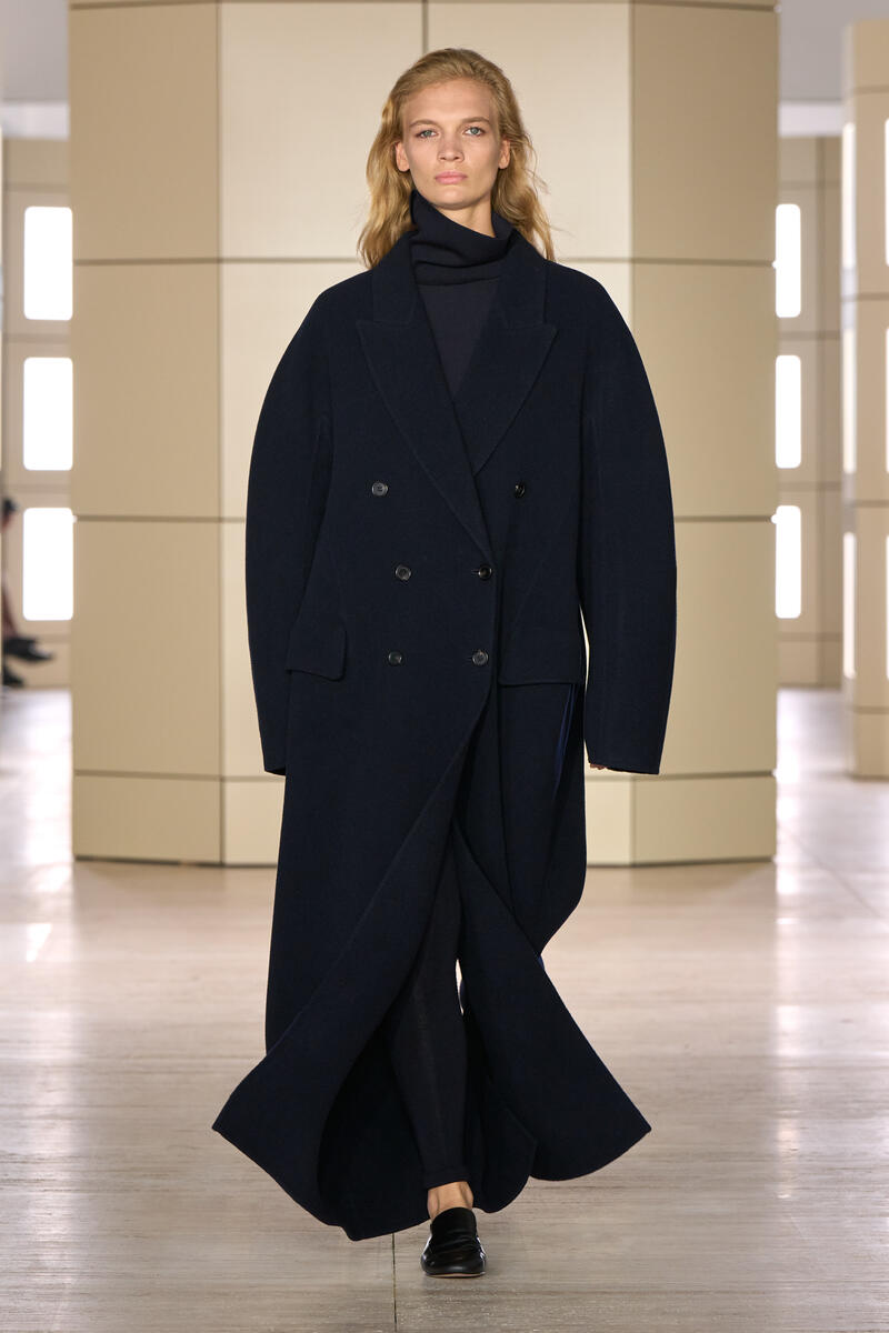 Tailored Double-Faced Wool Long Coat