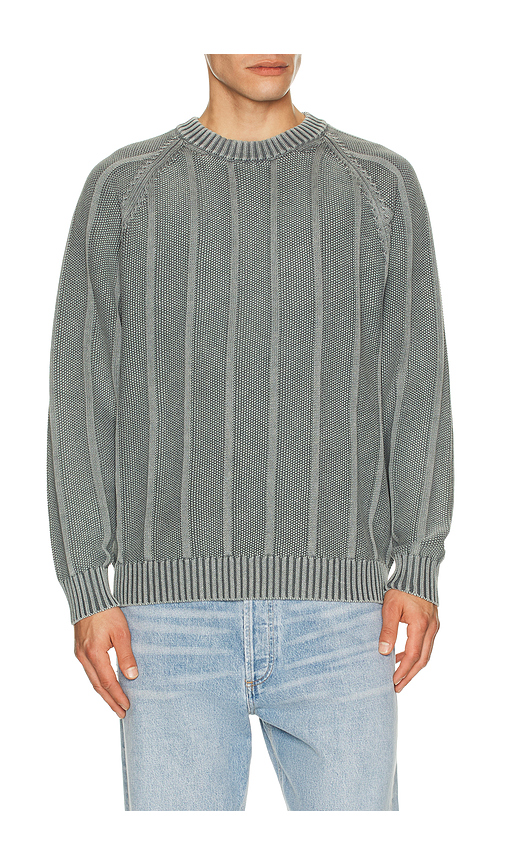 Bound Melvin Washed Sweater in Grey. S. Also in L, M, XL/1X