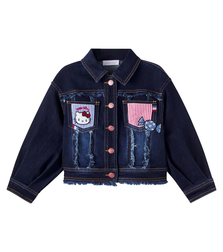 X Hello Kitty patchwork denim jacket