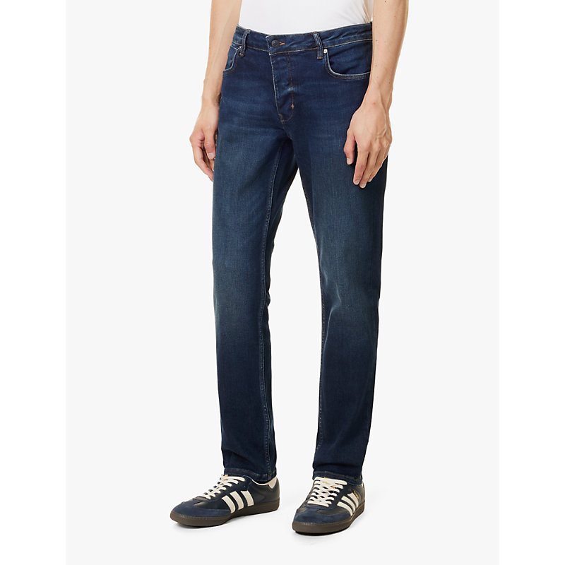 Mens Lou Slim Sunday Brand-Patch Straight-Leg Slim-Fit Stretch-Denim Blend Jeans