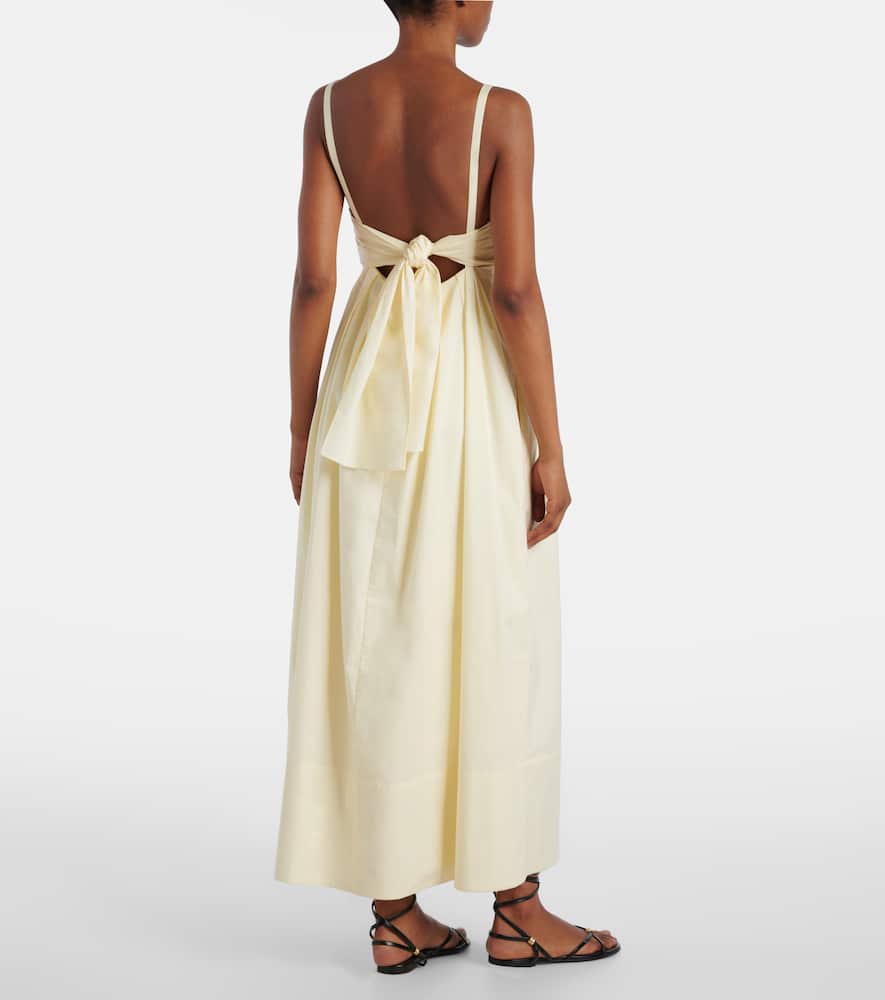Claudine poplin midi dress