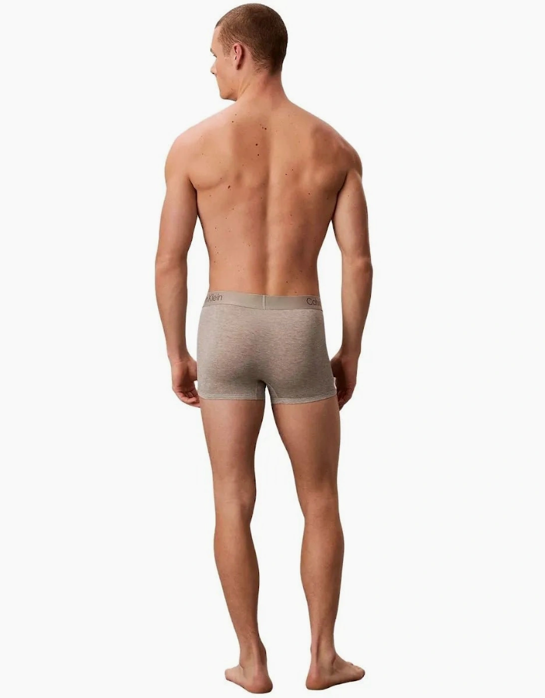 Calvin Klein Men's 3-Pack Ultra Soft Modal Boxer Trunks, Black/Grey/Khaki