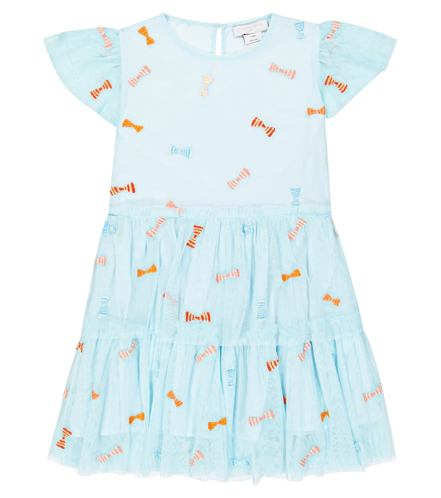 Stella McCartney Kids Bow-detail embroidered dress