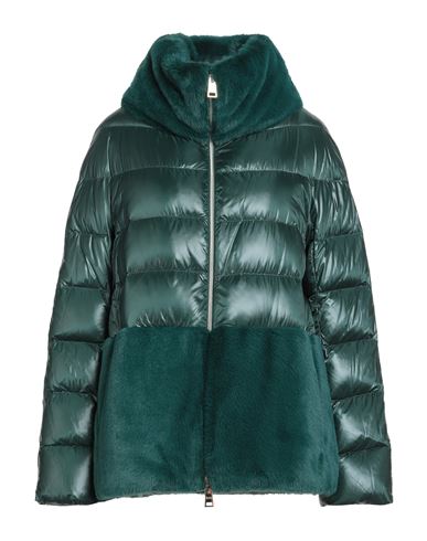 Woman Puffer Dark green Size 8 Polyamide, Polyester