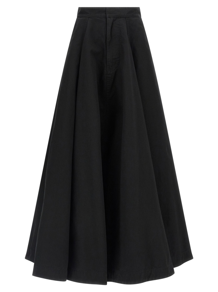Balenciaga - high waist pleated silk nylon skirt