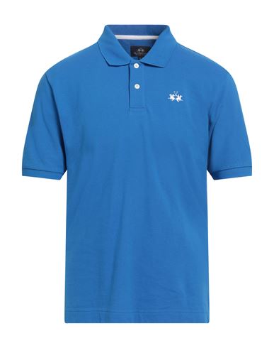 La Martina Man Polo shirt Light blue Size 4XL Cotton