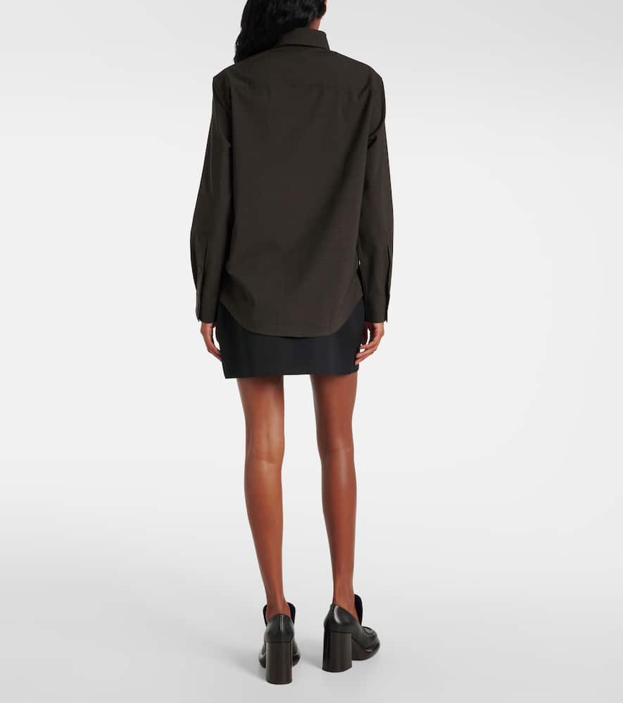 Wool-blend shirt