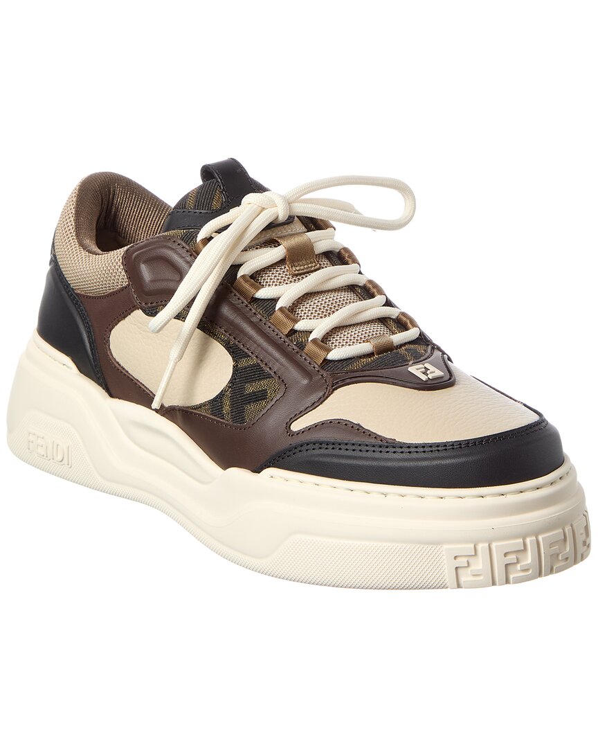 FF & Leather Sneaker