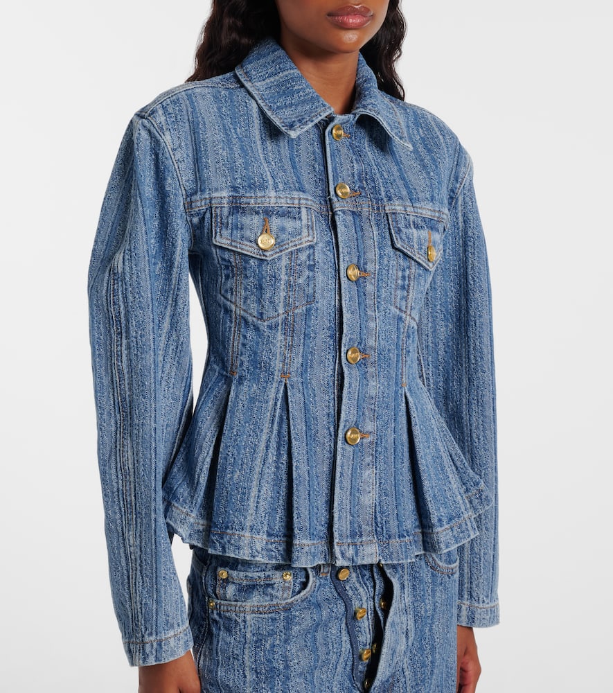Peplum denim jacket