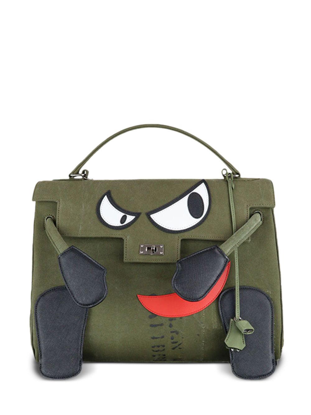 X Dr. Woo New Doll tote bag - Green