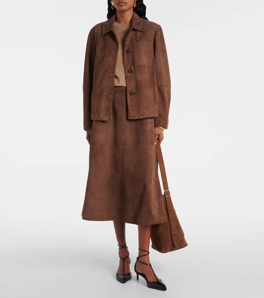 Suede overshirt