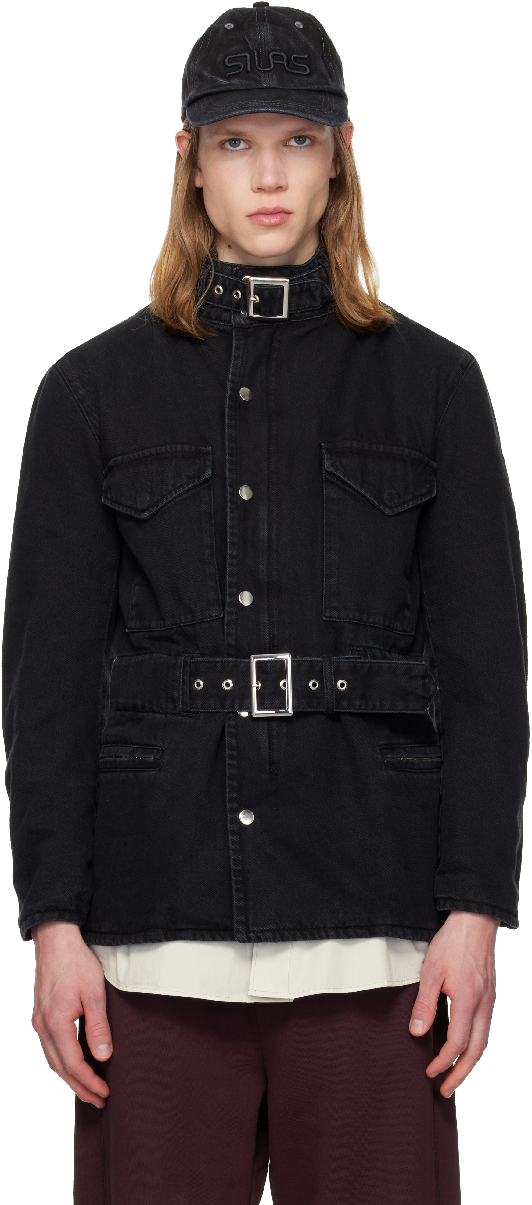 Black Washed Cotton Drill M65 Jacket