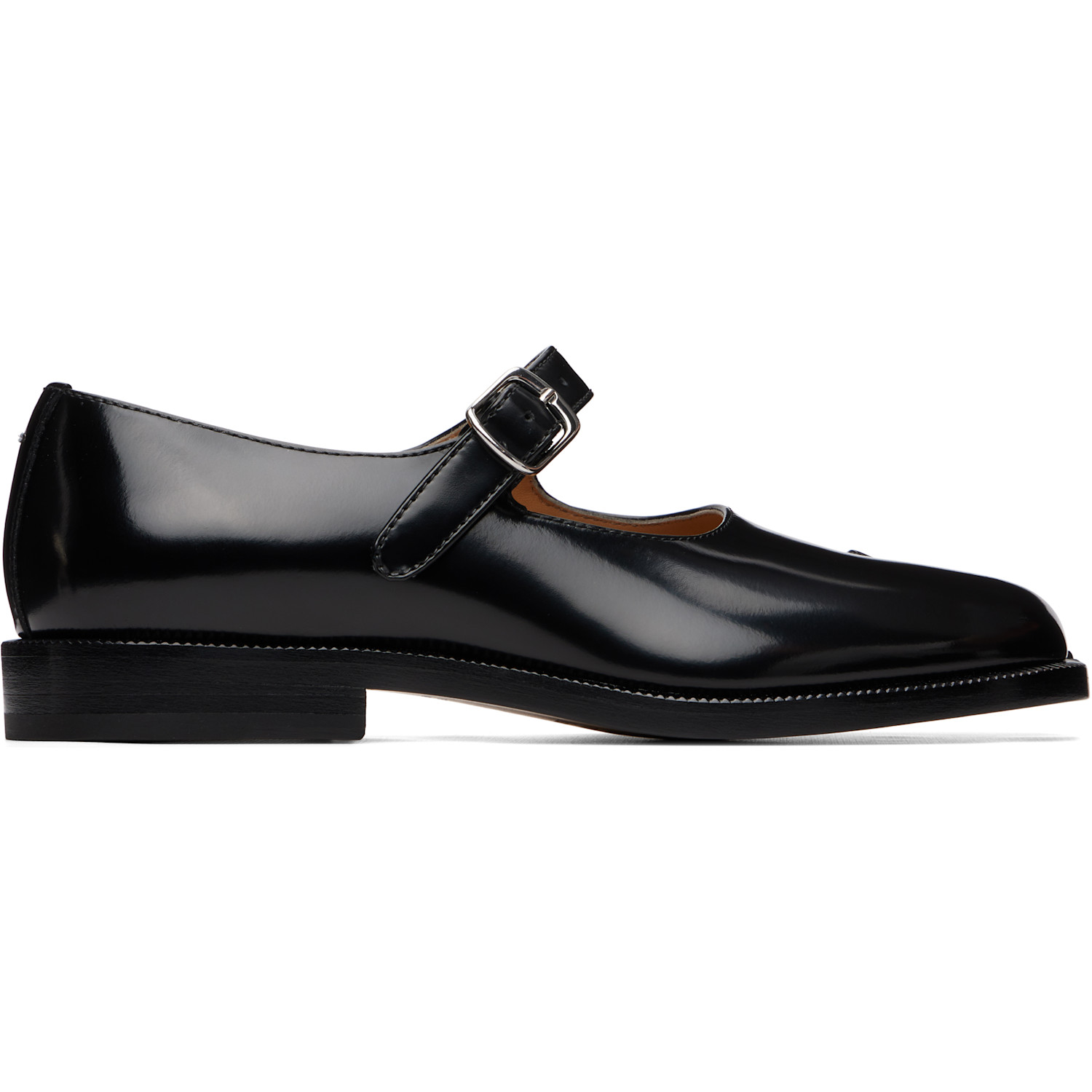 Black Tabi City Mary Jane Loafers