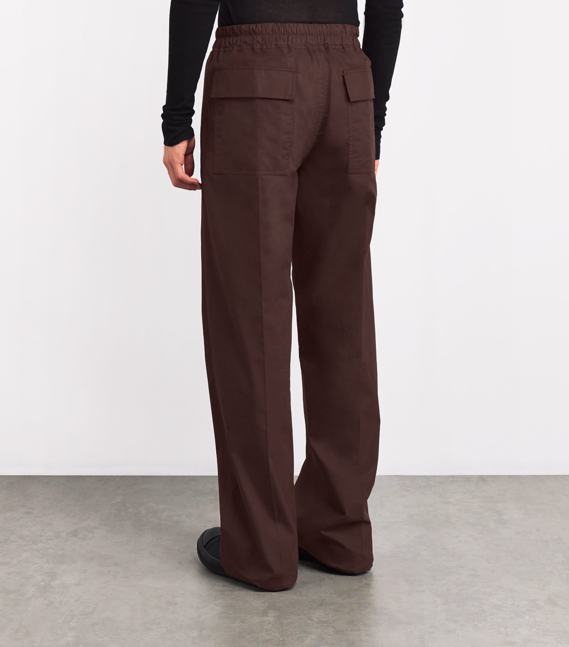 Cotton Wide-Leg Sweatpants