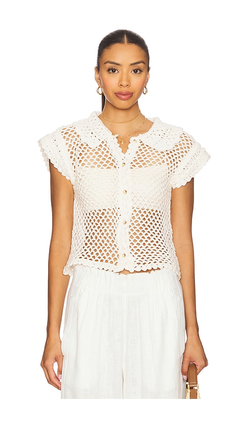 Free People Lily Crochet Top in Ivory. -  XS also in L