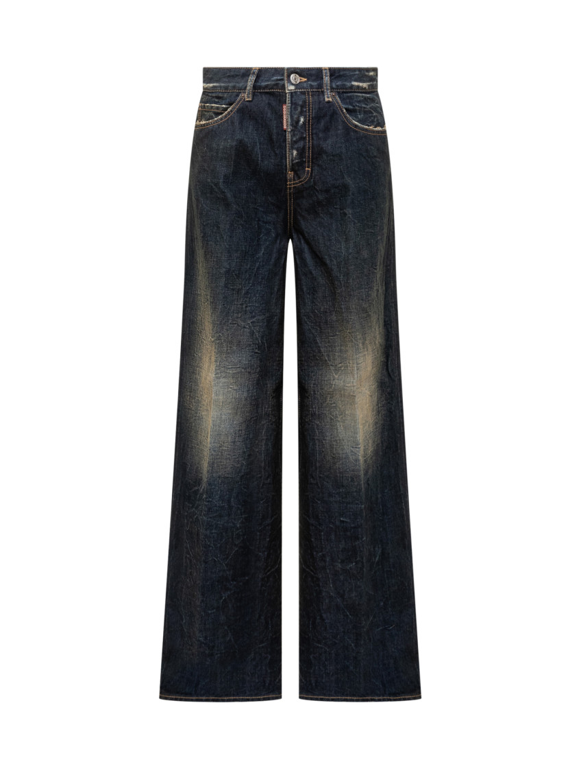 Dsquared2 - wide-leg five-pocket traveller jean
