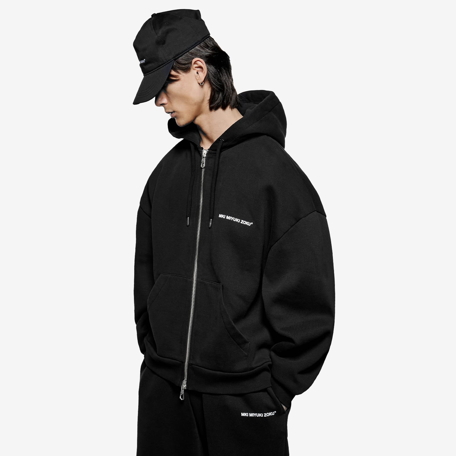 Men's Uniform Zip Hoodie Black