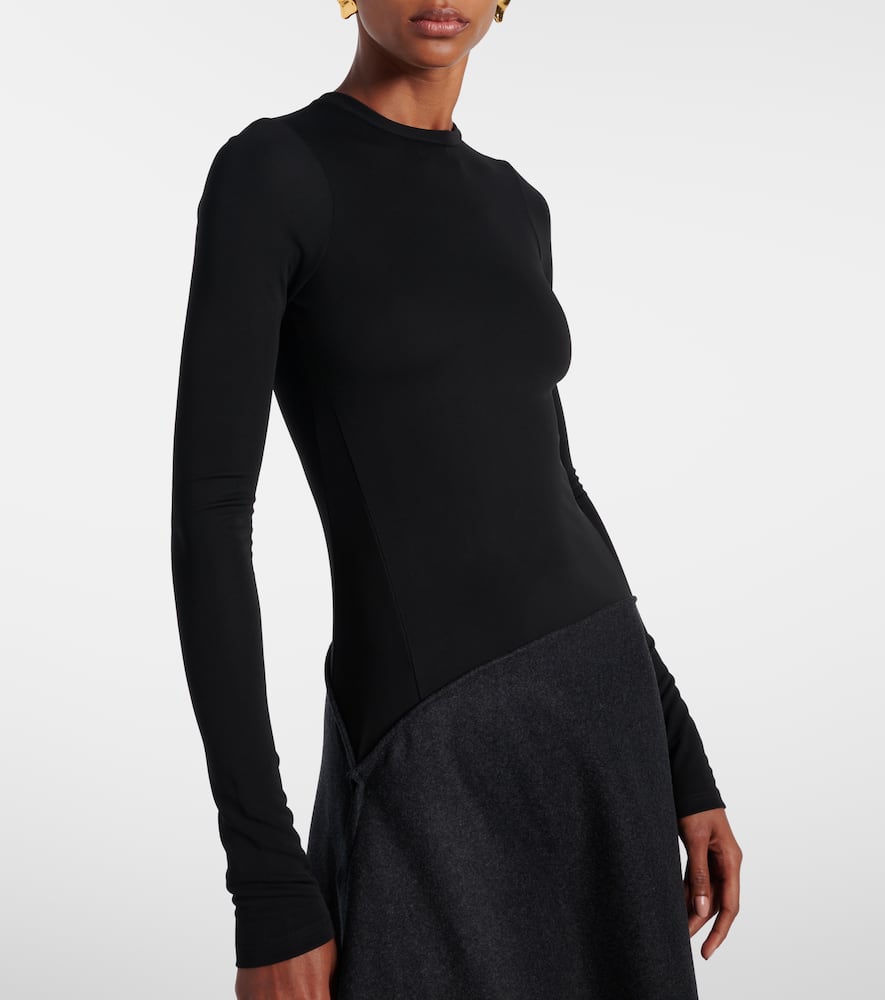 Asymmetric midi dress