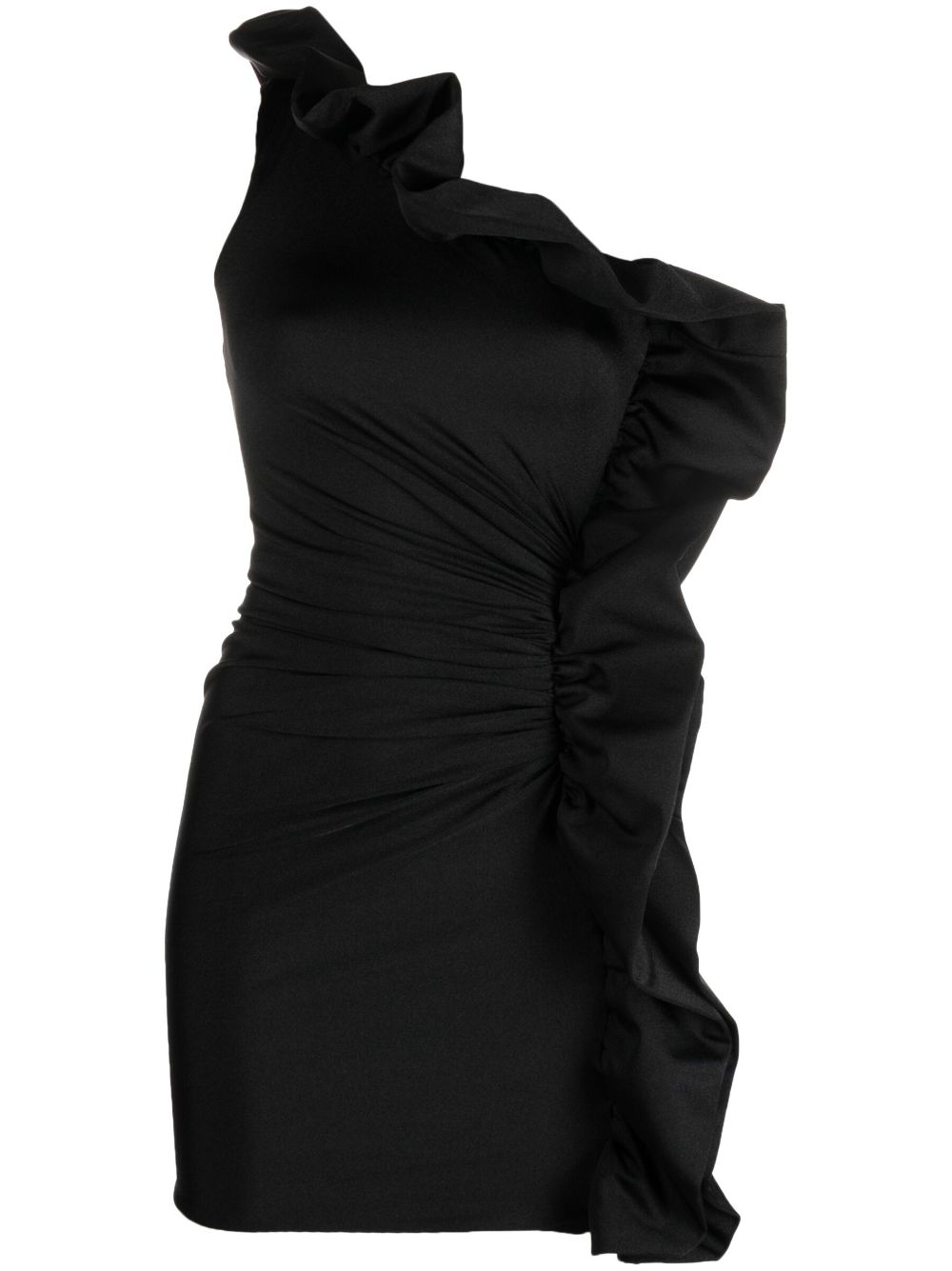Ruffle-detail sleeveless dress - Green