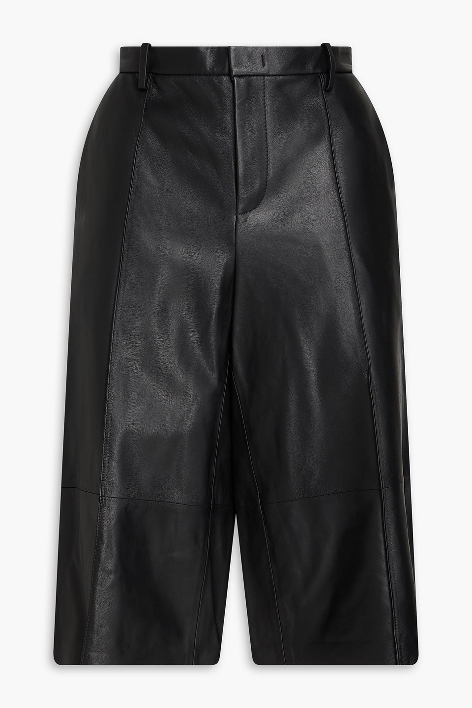 Leather shorts - Black - US 0