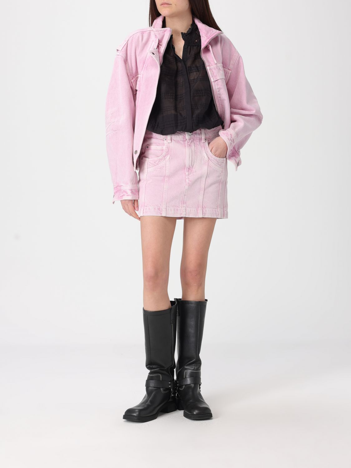 Skirt Woman color Pink
